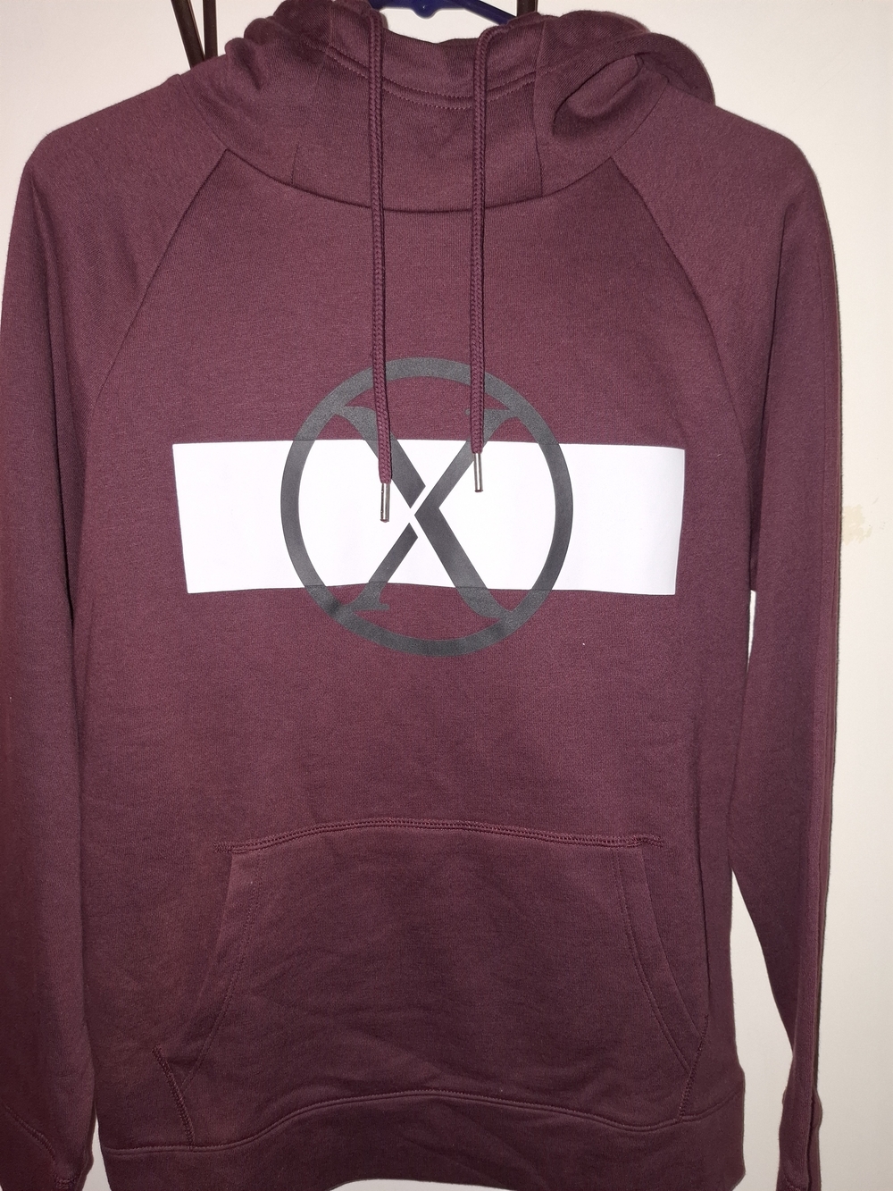 Express Burgundy men's pullover hoodie